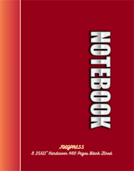 FOOZPRESS Notebook 8.5x11 hardcover 460 pages